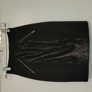 Sexy Black Midi Skirt